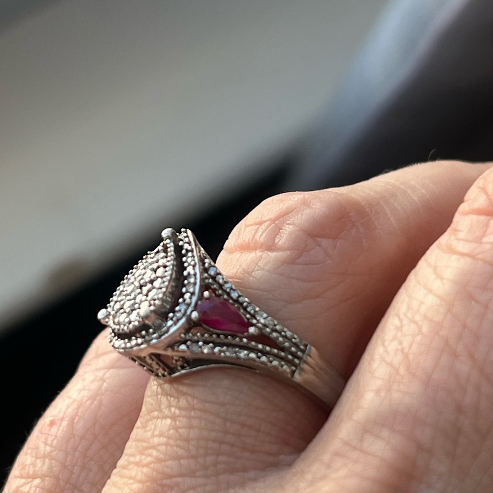 DIAMOND  and Ruby RING